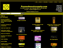 Tablet Screenshot of paynesbeautysupply.com